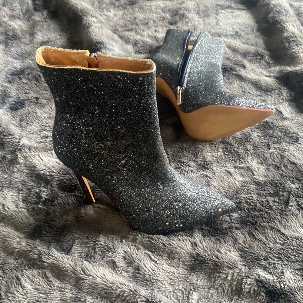 Bling Boots black,sliver, Charcoal gray
